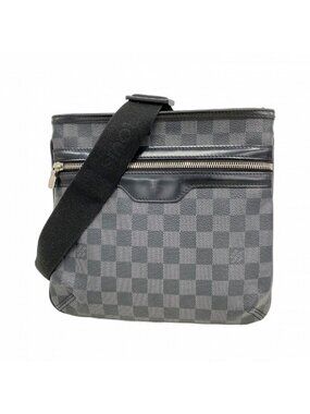 Louis Vuitton Shoulder Bag Damier Graphite Black